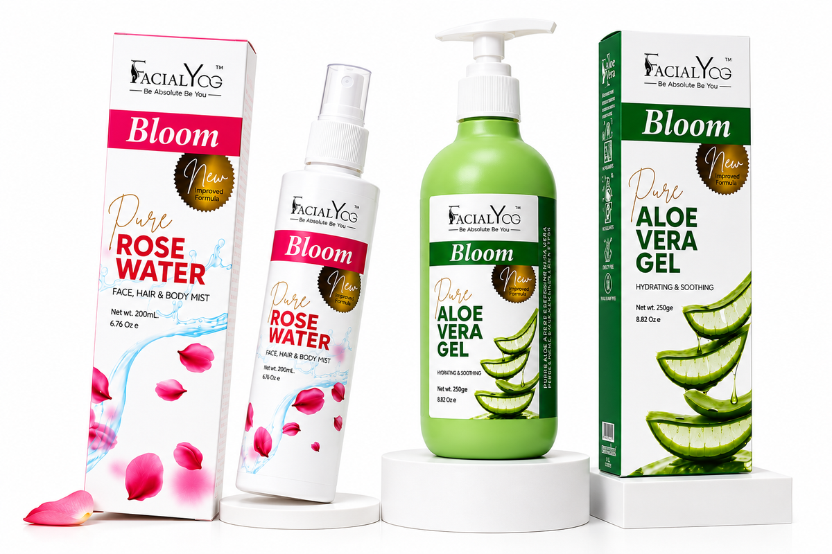 Bloom Glow Duo (Rose Water + Aloe Vera Gel)